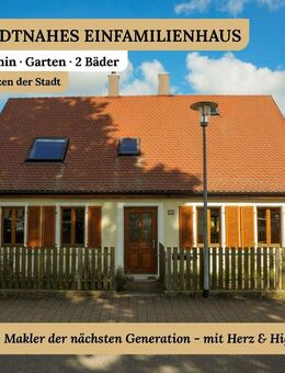 Innenstadtnahes Einfamilienhaus, 6 Zimmer, 2 Bäder, Kamin, Vorgarten. - Weißenburg (Bayern)