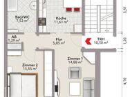 **FRISCH RENOVIERT** Helle 2 Zimmer Wohnung mit EBK und Balkon mit Blick ins Grüne - Cottbus