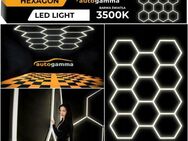 LED Werkstatt Garagenbeleuchtungslampe 3500K HEXAGON 297x206 Set2 - Wuppertal