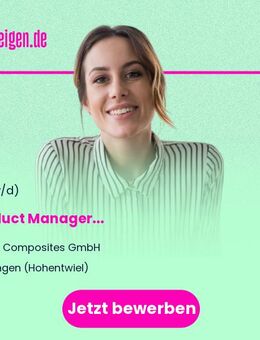 Product Manager (m/w/d) - Singen (Hohentwiel)