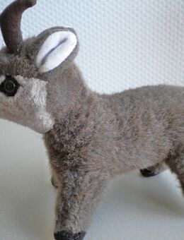 Bauer,Nürnberg-Plüsch-Steinbock,Alt,ca. 21 cm - Linnich