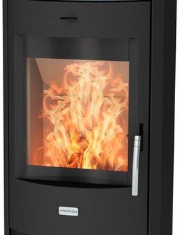 Fireplace Kaminofen Heathus MAIA Stahl, 6 kW, Zeitbrand, Warmhaltefach
