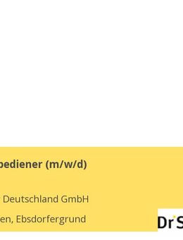 Maschinenbediener (m/w/d) - Ebsdorfergrund