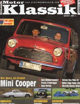 motor klassik heft 8/2001 Mini Cooper Ferrari 400SA rote Oldtimernummer - Spraitbach
