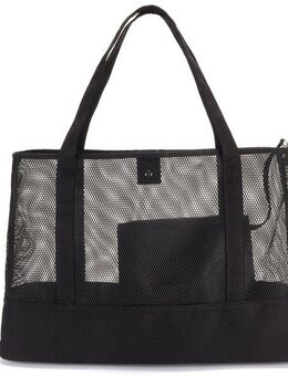 Vivance Shopper Strandtasche, Schultertasche,Tragetasche, Sommertasche,Netzoptik, Korbtasche VEGAN