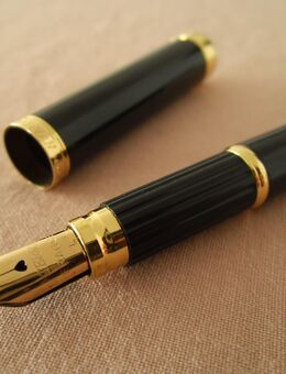 NEU Waterman "Mini"-Füller. SEHR kleiner Taschen-/"Piccolo" Federhalter. Praktischer "Immer-dabei-Füller". Rarität, Damenfüller, Sammlerstück. Edel, Wertbeständig, Handschmeichler, Elegant. Original Geschenk-Verpackung mit schickem Etui aus Echt-Leder. - Bad Oeynhausen Zentrum