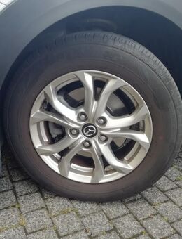 4 Sommer-Kompletträder, Alufelgen, Dunlop Reifen, 215/60R16 95V, 5-6 mm, gefahren auf Mazda CX 3 - Remscheid