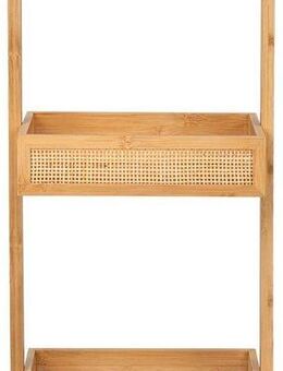 WENKO Badregal Allegre, Wagen, aus Bambus und Rattan