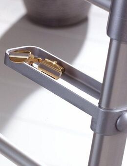 Ruco Garderobenständer Herrendiener, zum Lüften und Aufbewahren von Kleidung, aus Aluminium und Kunststoff, platzsparend klappbar