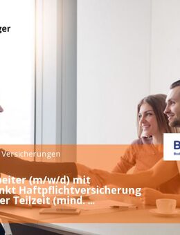 Sachbearbeiter (m/w/d) mit Schwerpunkt Haftpflichtversicherung in Voll- oder Teilzeit (mind. 80%) - Karlsruhe
