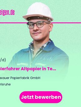 Staplerfahrer Altpapier (w/m/d) in Teilzeit - Karlsruhe