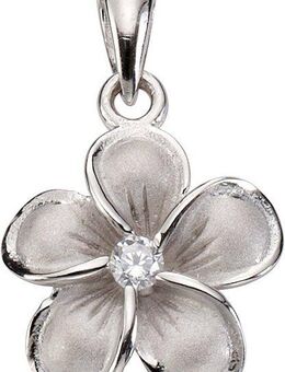 Firetti Kettenanhänger Schmuck Geschenk Silber 925 Halsschmuck Anhänger Blume, mit Zirkonia (synth)