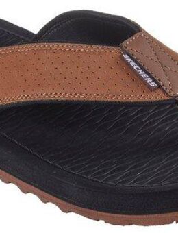 Skechers TANTRIC-COPANO Zehentrenner, Sommerschuh, Schlappen, Poolslides, Badeschuh, mit Luxe Foam