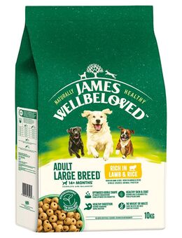 James Wellbeloved Adult Large Breed Dog Hypoallergenic Lamm & Reis - 10 kg