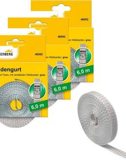 SCHELLENBERG Mini 14 mm, 6 m, zur Bedienung eines Rollladens mit Gurtwickler Rollladengurt (Set, 3-tlg), Gurtband in unterschiedlichen Farben erhältlich