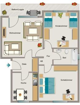 Demnächst frei! 3-Zimmer-Wohnung in Dortmund Brackel - Dortmund