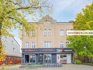 IMMOBERLIN.DE - Schönes Wohn-/Geschäftshaus mit Potential & Remise auf teilbarem Baugrundstück im Lichtenrader Zentrum - Berlin