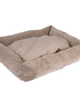 TIAKI Hundebett Cord Lincoln - L 77 x B 66 x H 15 cm