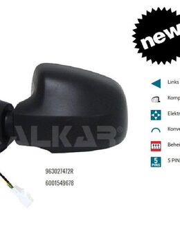 AUSSENSPIEGEL LINKS ELEKTRISCH BEHEIZT DACIA SANDERO 963023520R - Dortmund Wickede