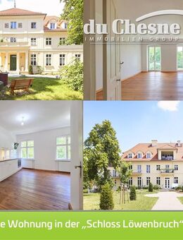 representative Wohnung im Schloss. kompl. saniert mit EBK, Dielen, zwei Balkon, u.v.m. - Ludwigsfelde