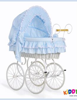 ab 16,67 €/Monat – 0% Finanzierung möglich Nostalgiestubenwagen Weiß/Blau – MADE IN EUROPE - Taunusstein Zentrum