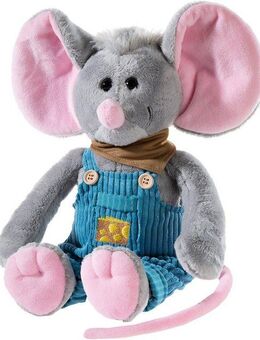 Heunec® Kuscheltier Latzhosen-Gang, Maus Kati Käse