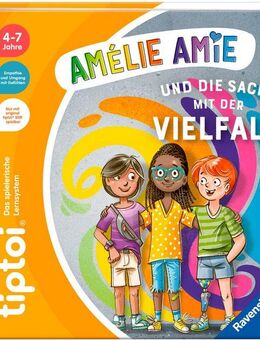 Ravensburger Buch tiptoi® Bildergeschichten über den Umgang mit Gefühlen, - Amélie Amie und die Sache mit der Vielfalt, Made in Europe
