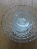 Glasschüssel- Satz 8 teilig, transparent, Zustand sehr gut erhalten in 94437