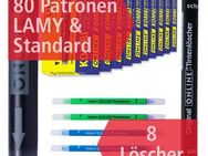 Online Pen 80x Tintenpatronen & 8 Tintenkiller Tintenpatrone (Universal-Füllhalter Patronen auch passend für LAMY, Pelikan, etc., Füller Patronen & Löscher Vorteilspack)