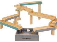 MUDDY BUDDY® Wasserbahn Aqua Traveller, (flexible Wasserbahn), inkl. Auffangbecken, natur, wolkengrau - petrol