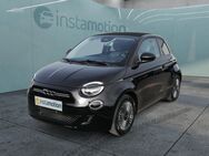 Fiat 500E, Cabrio Icon hinten, Jahr 2021 - München