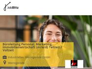 Büroleitung Personal, Marketing, Immobilienwirtschaft (m/w/d) Teilzeit / Vollzeit - Wernigerode