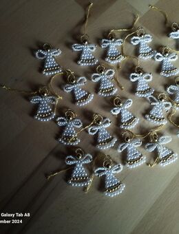 -Christbaumschmuck Weihnachtsbaum Perlen Engel Dekoration-- Handarbeit -- - Floß