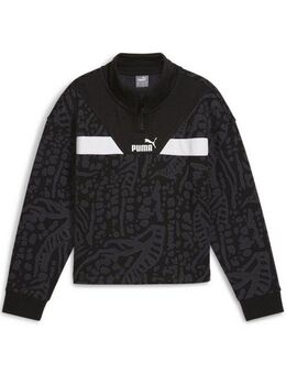 PUMA Kapuzensweatshirt POWER HYPERNATURAL AOP HALF-ZIP FL G