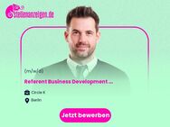 Referent Business Development E-Mobility (m/w/d) - Berlin