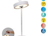 näve Außen-Tischleuchte ELLA, Memoryfunktion, LED fest integriert, Warmweiß, Dimmbar, Schirm magnetisch und leuchtend abnehmbar, Memoryfunktion