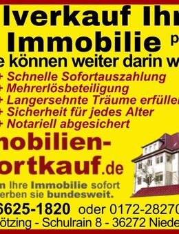 Vollverkauf Plus..."Wir kaufen Ihre Immobilie sofort!" - Bad Salzungen