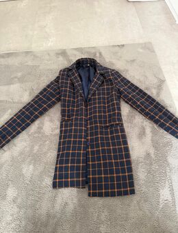 Karierter dunkelblau / brauner Blazer - Leverkusen