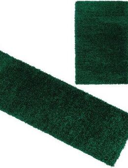 my home Bettumrandung Viva, Höhe 45 mm, (3-tlg), Bettvorleger, Läufer-Set, Uni-Farben, einfarbig, besonders kuschelig