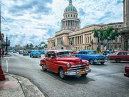 Schönes Holzschild Cuba Oldtimer Havana Wandbild - München