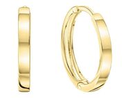 Vivance Paar Creolen 585/- Gelbgold matt/glanz