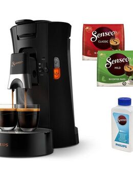 Philips Senseo Kaffeepadmaschine Select CSA240/60, mit drei Kaffee-Einstellungen, aus 21% rec. Plastik, Memo-Funktion, inkl. Gratis-Zugabe, Wert 14€ UVP