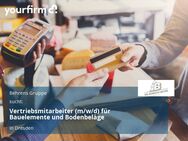 Vertriebsmitarbeiter (m/w/d) für Bauelemente und Bodenbeläge - Dresden