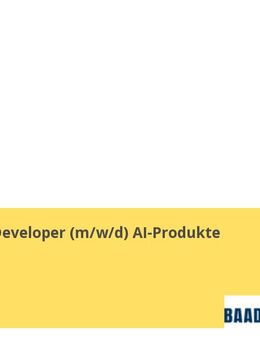 Full Stack Developer (m/w/d) AI-Produkte - Lübeck