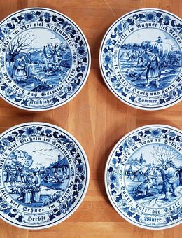 Original 4x Royal Goedewaagen Wandteller Blue Delft 24 cm Holland - Kaufbeuren
