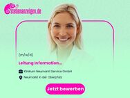 Leitung (m/w/d) Information - Neumarkt (Oberpfalz)