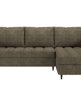 Dorel Home Ecksofa LINDHUS, L-Form, verschiedene Stellvarianten, Schlaf-Liege, Recamiere, großer Bettkasten, Cord, Chenille