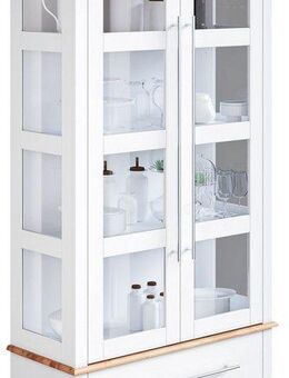 Home affaire Vitrine Meliss Höhe 169 cm, Breite 94 cm, 2-türig, Kiefer massiv, FSC®