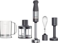 KENWOOD Stabmixer HBM60.307GY Triblade XL+, 1000 W, inkl. Zerkleinerer, Kartoffelstampfer, Messbecher und Schneebesen