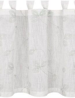Gerster Scheibengardine Galina, Schlaufen (1 St), halbtransparent, Voile, SB-Schlaufenbistro "Galina" Bio BW